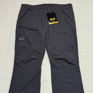 NWT Jack Wolfskin Flex Shield Softshell Men's Activate Pants - Dark Steel - XXL